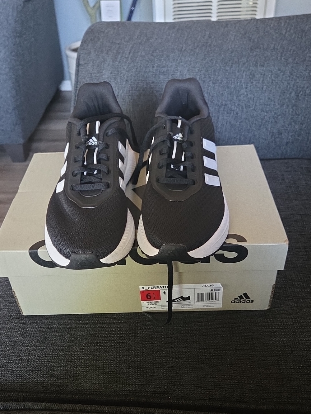 adidas Men’s Black & White Athletic Running Shoes